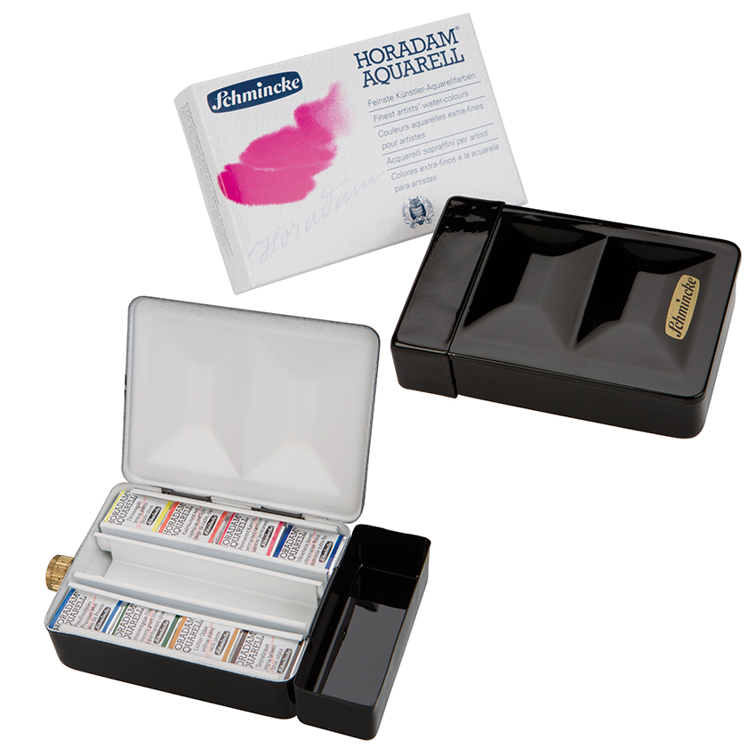 Metallkasten mit Wassertank, 8 x 1/2 Näpfchen