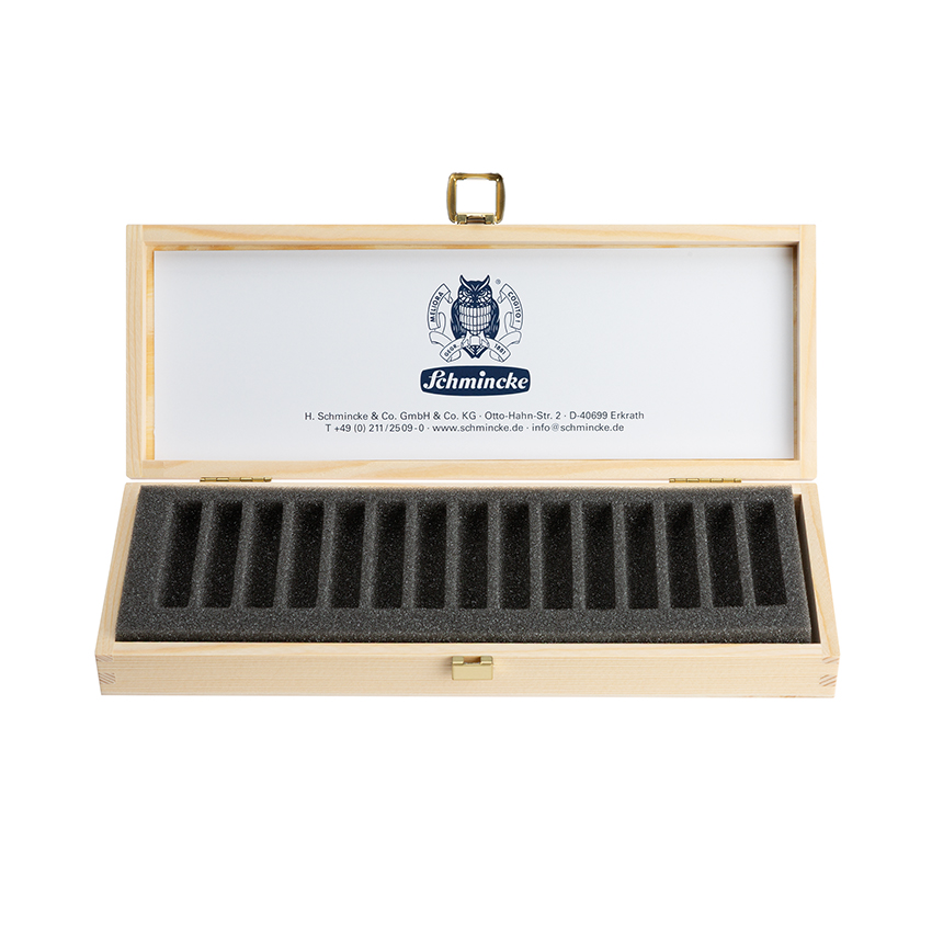 Holzkasten für 15 Pastellstifte